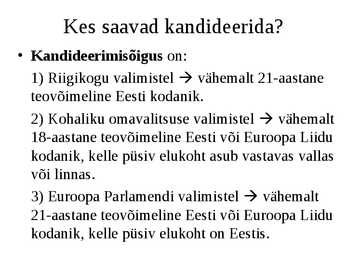 Rahva osalemine valitsemises #4