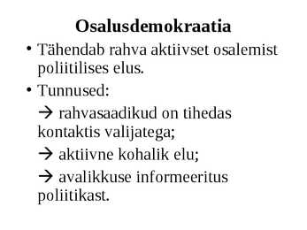 Rahva osalemine valitsemises #8