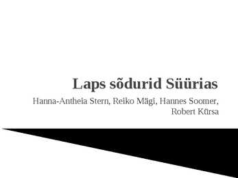 Lapssõdurid Süürias