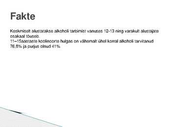Alkohol noorte seas #2