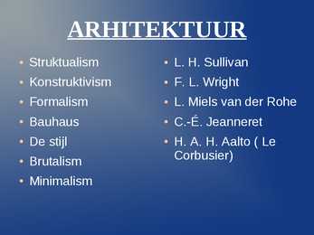 KUNST-KIRJANDUS JA ARHITEKTUUR 20-SAJANDIL #16