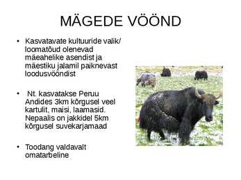 Agrokliimavöötmed ja tootmise vormid #15