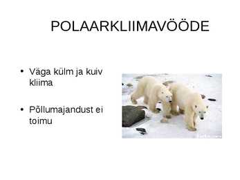 Agrokliimavöötmed ja tootmise vormid #4