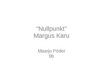 Nullpunkt-Margus Karu