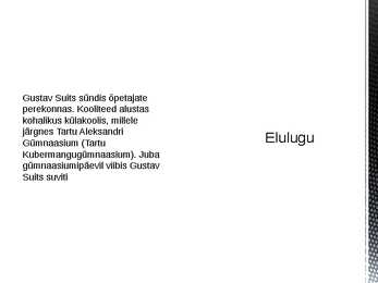 Gustav Suits #3