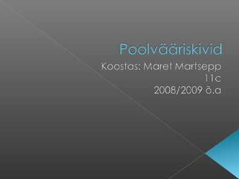 Poolvääriskivid