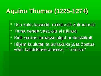 Keskaeg usk-kirik #6