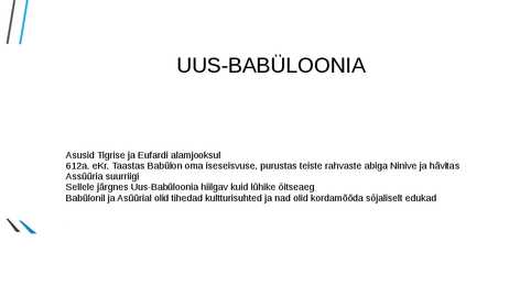 ASSÜÜRIA JA UUS-BABÜLOONIA KUNST #10