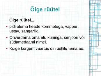 Rüütlikultuur #4