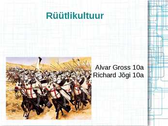 Rüütlikultuur