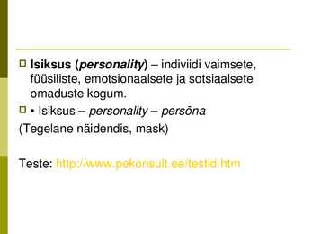 Isiksus #2