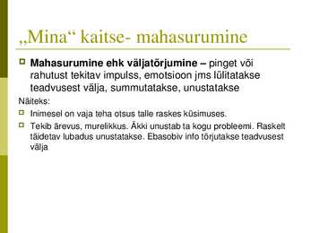 Isiksus #11