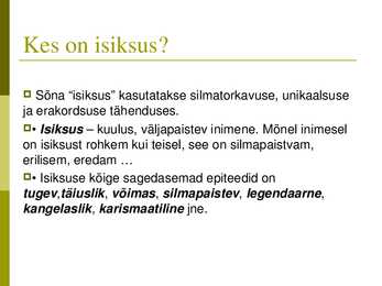 Isiksus #3