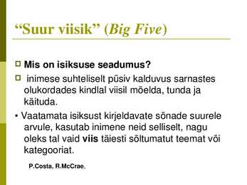 Isiksus #22
