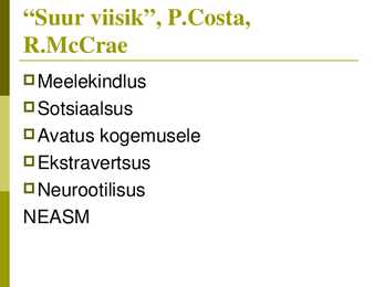 Isiksus #23