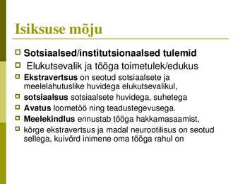 Isiksus #40