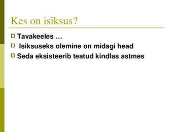 Isiksus #5