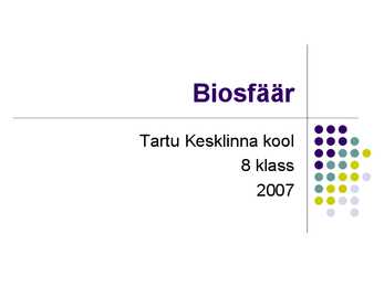 Biosfäär