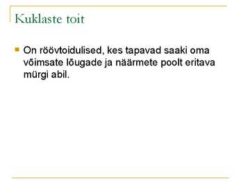 Kiletiivalised #19