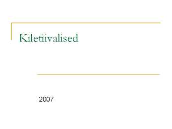 Kiletiivalised