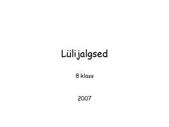 Lülijalgsed