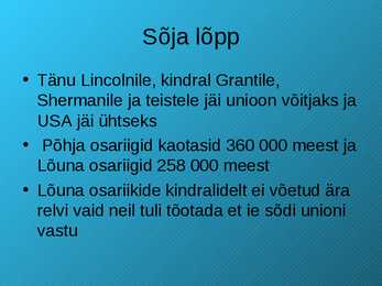 Ameerika kodusõda #13
