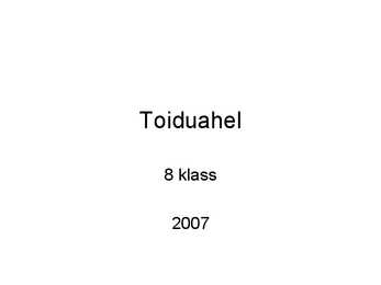 Toiduahel