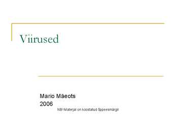 VIIRUSED