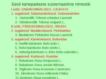 Kahepaiksed roomajad #4