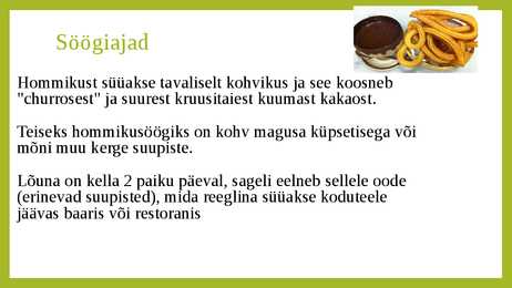 Hispaania toitumistava #11