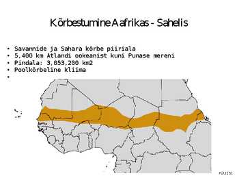 Kõrbestumine Sahelis #5
