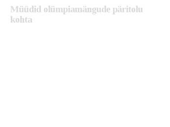 Olümpiamängud #8