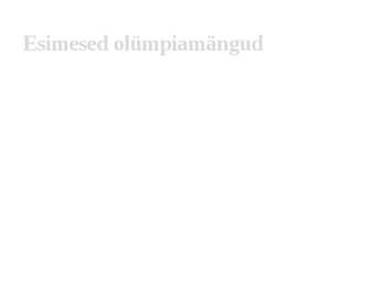 Olümpiamängud #9