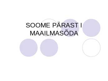 Soome pärast I maailmasõda