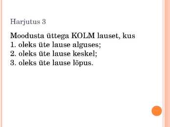 Kirjavahemärgistamine #4