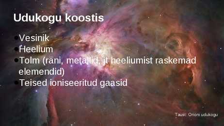 Udukogu ja tähtede teke #3
