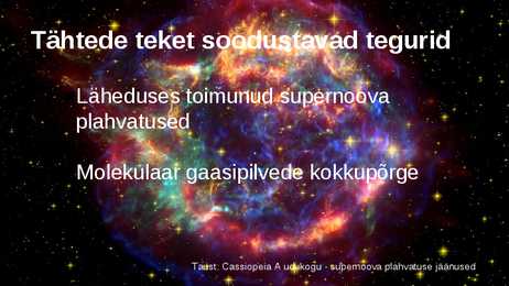 Udukogu ja tähtede teke #6