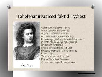 Lydia Koidula-PowerPoint #2