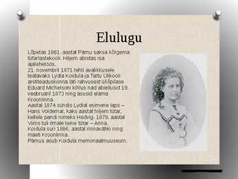 Lydia Koidula-PowerPoint #3