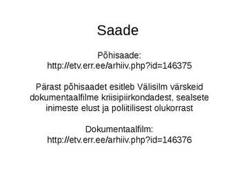 Telesaade Välisilm-PowerPoint #5