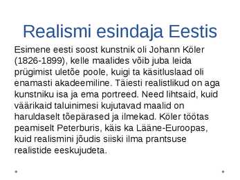 Realism ja realism Eestis #8
