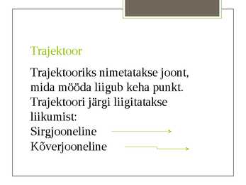 Mehaaniline liikumine #3