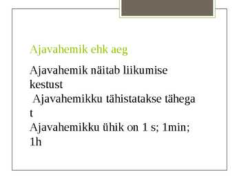 Mehaaniline liikumine #5