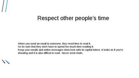 Netiquette #3