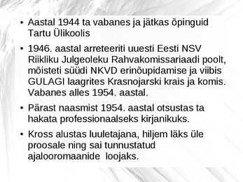 Jaan Kross #3