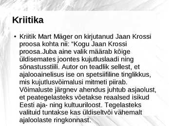 Jaan Kross #9