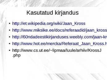 Jaan Kross #10