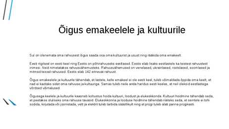 LAPSE ÕIGUSED #11