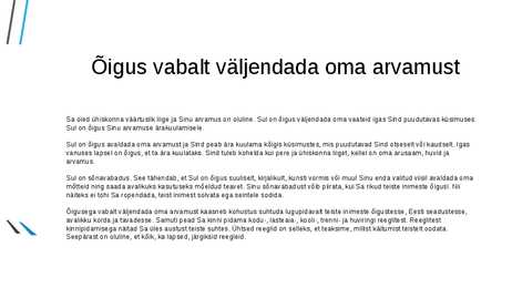 LAPSE ÕIGUSED #13