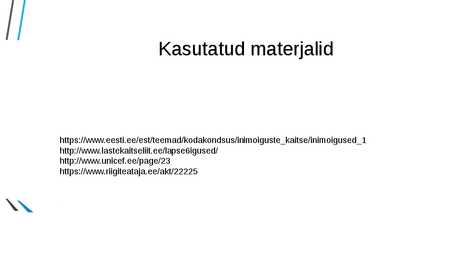 LAPSE ÕIGUSED #15
